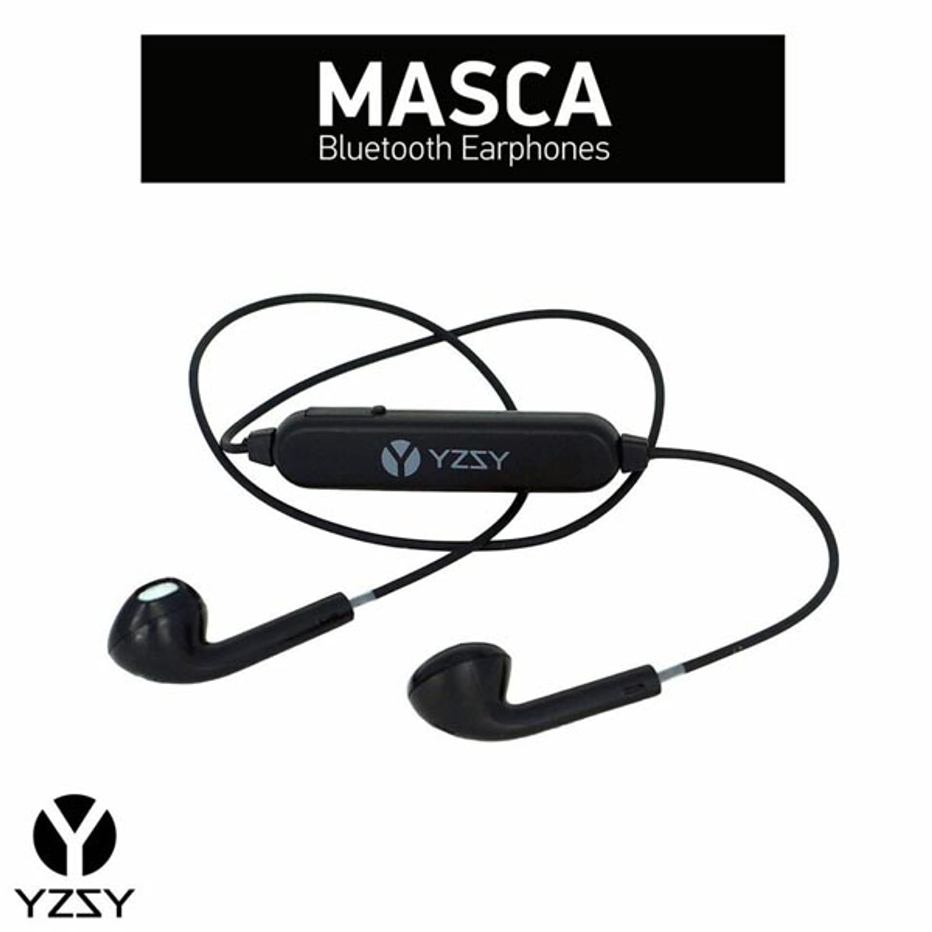 

YZSY MASCA, słuchawki z mikrofonem, regulacja głośności, czarna, bluetooth