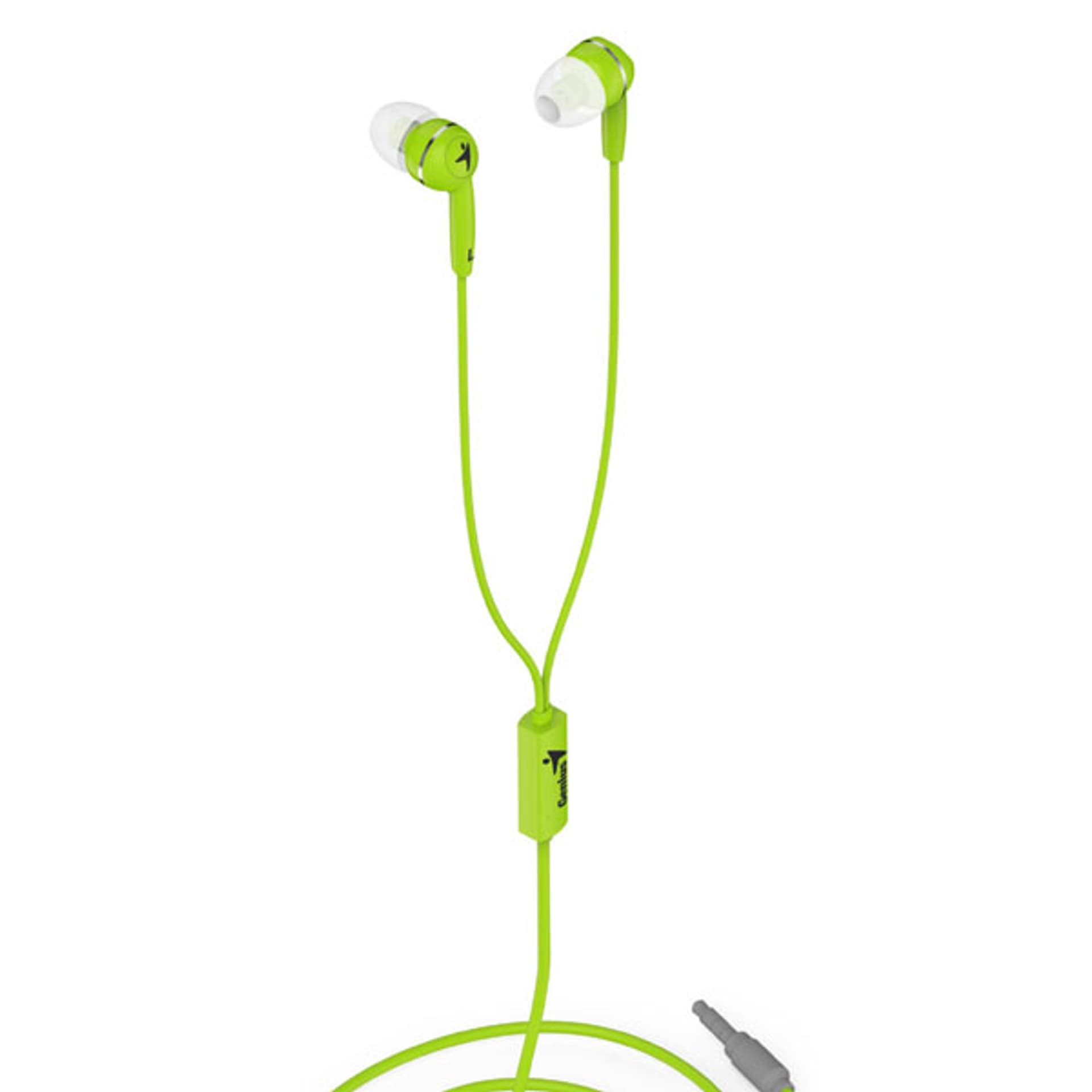 

Genius HS-M320, słuchawki, bez regulacji głośności na przewodzie, zielony, douszne typ 3.5 mm jack