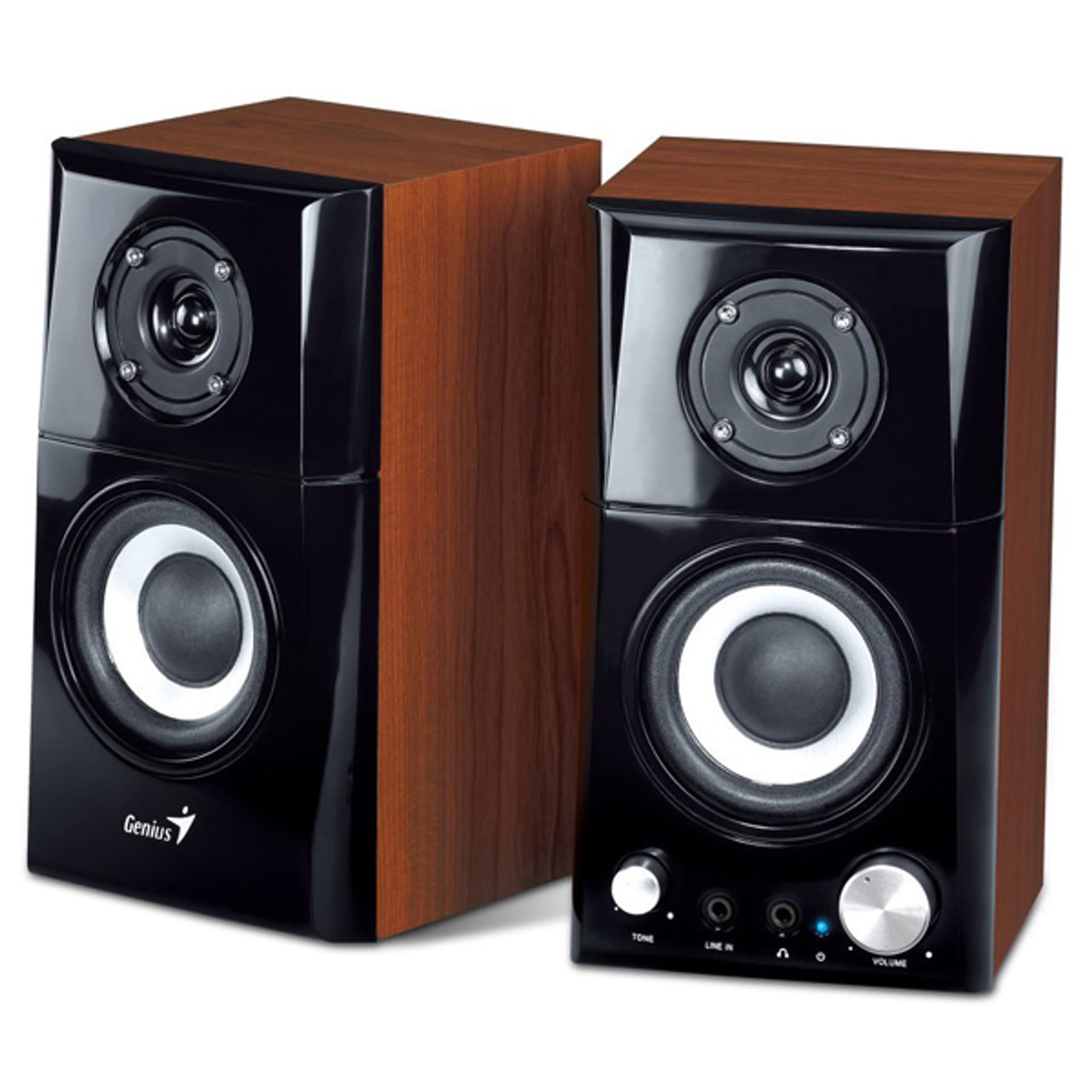 

Genius głośniki SP-HF500A v2, 2.0, 16W, brązowo-czarny, regulacja głośności, wyjście słuchawkowe, 3,5 mm jack (USB)+ AUX, 100Hz~20