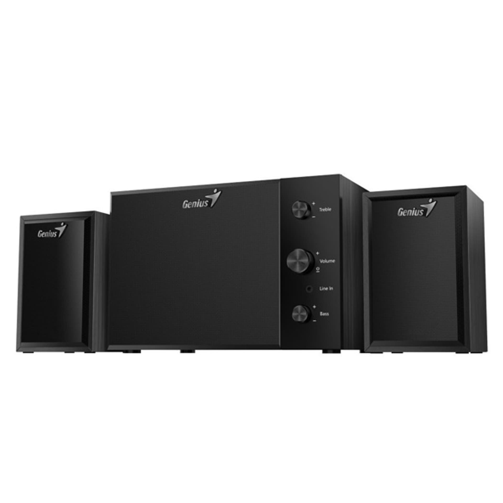 

Genius głośniki SW-2.1 350, 2.1, 15W, czarne, kontroler, kontrola tonów niskich i wysokich, 3,5 mm jack, 40Hz~20kHz