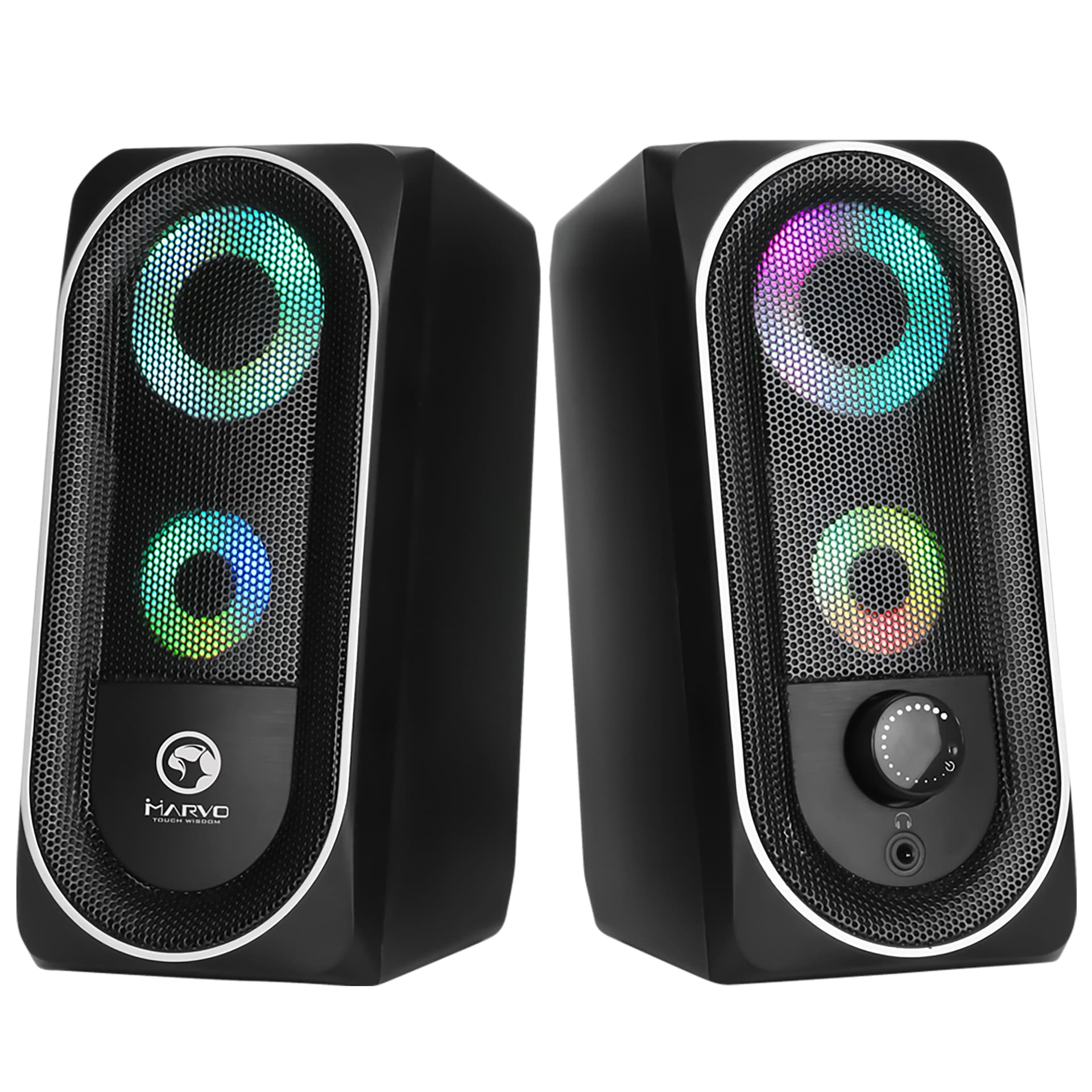 

Marvo głośniki SG-266BT, 2.0, 6W, czarne, regulacja głośności, do gry, 3,5 mm jack (USB), 200Hz-16kHz, Usb)/200hz-16kh