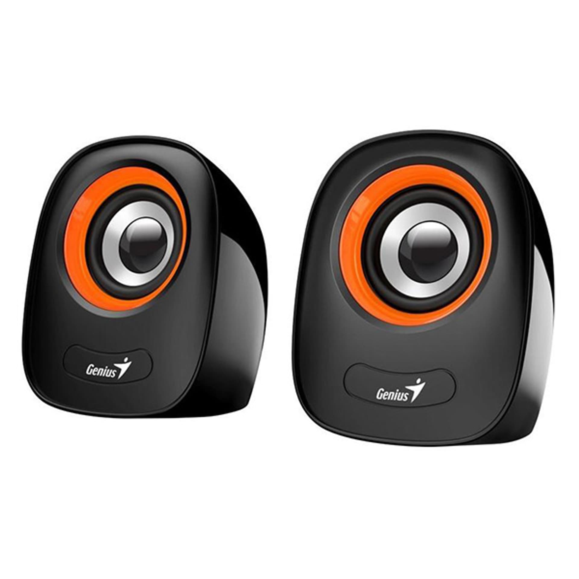 

Genius głośniki SP-Q160, 2.0, 6W, czarno-pomarańczowy, regulacja głośności, stołowy, 3,5 mm jack (USB), 150Hz-20kHz, Usb)/150hz-20kh