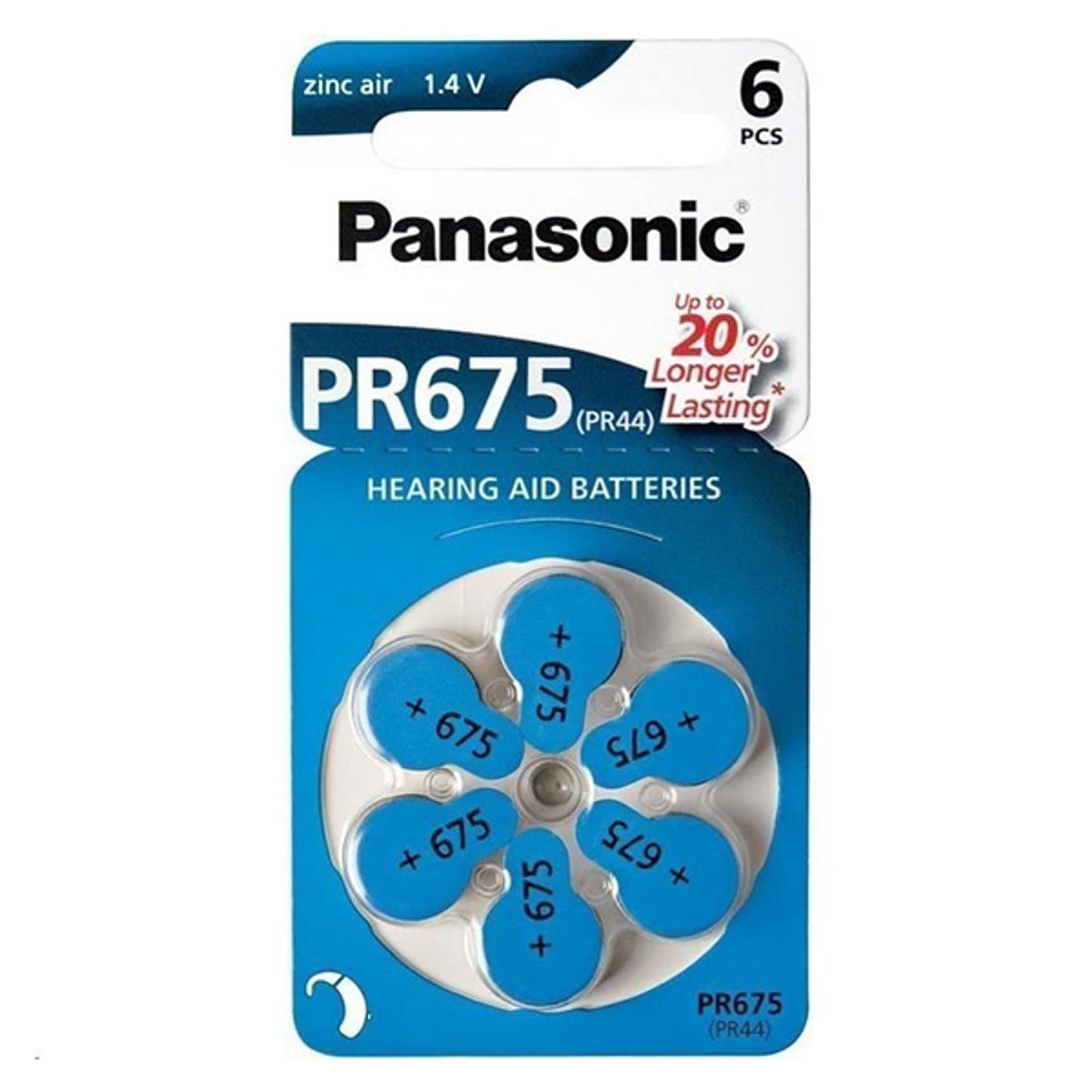 

Bateria słuchowa Panasonic PR675 - komplet 6szt.