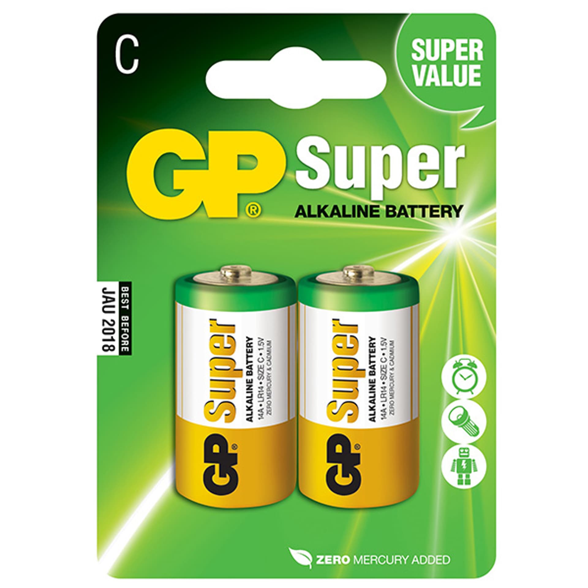 

BATERIA SUPER ALKALINE LR14 1.5V 2 SZTUKI