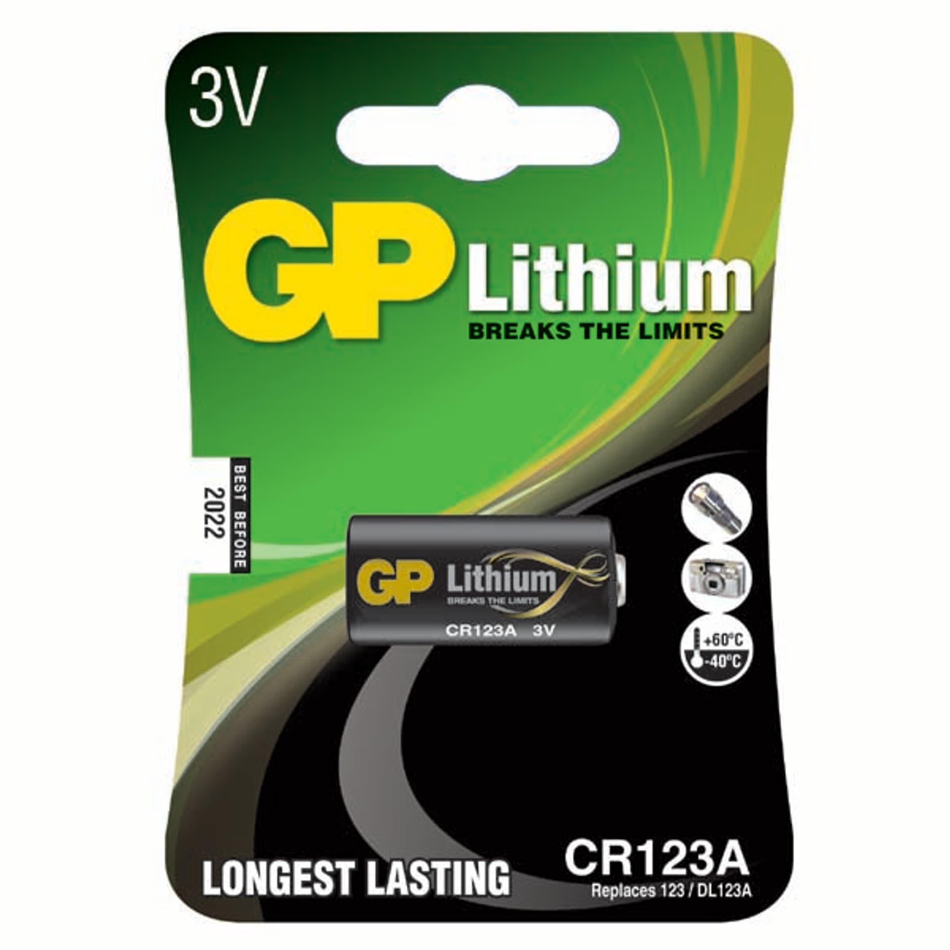 

Bateria litowa 3V CR123A GP Lithium