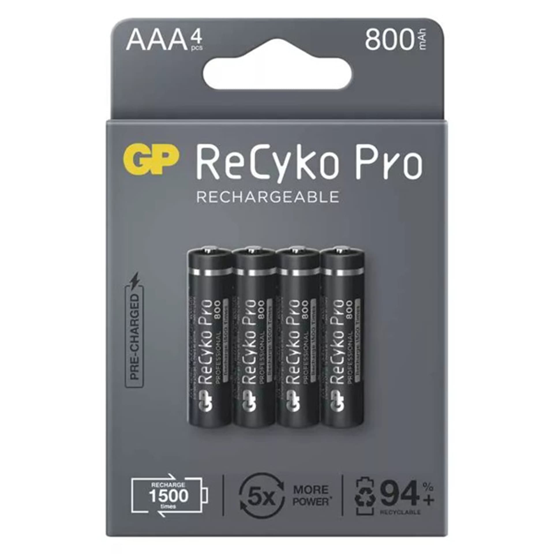 

AKUMULATORKI GP ReCyko PRO LR03 800mAh 4pcs