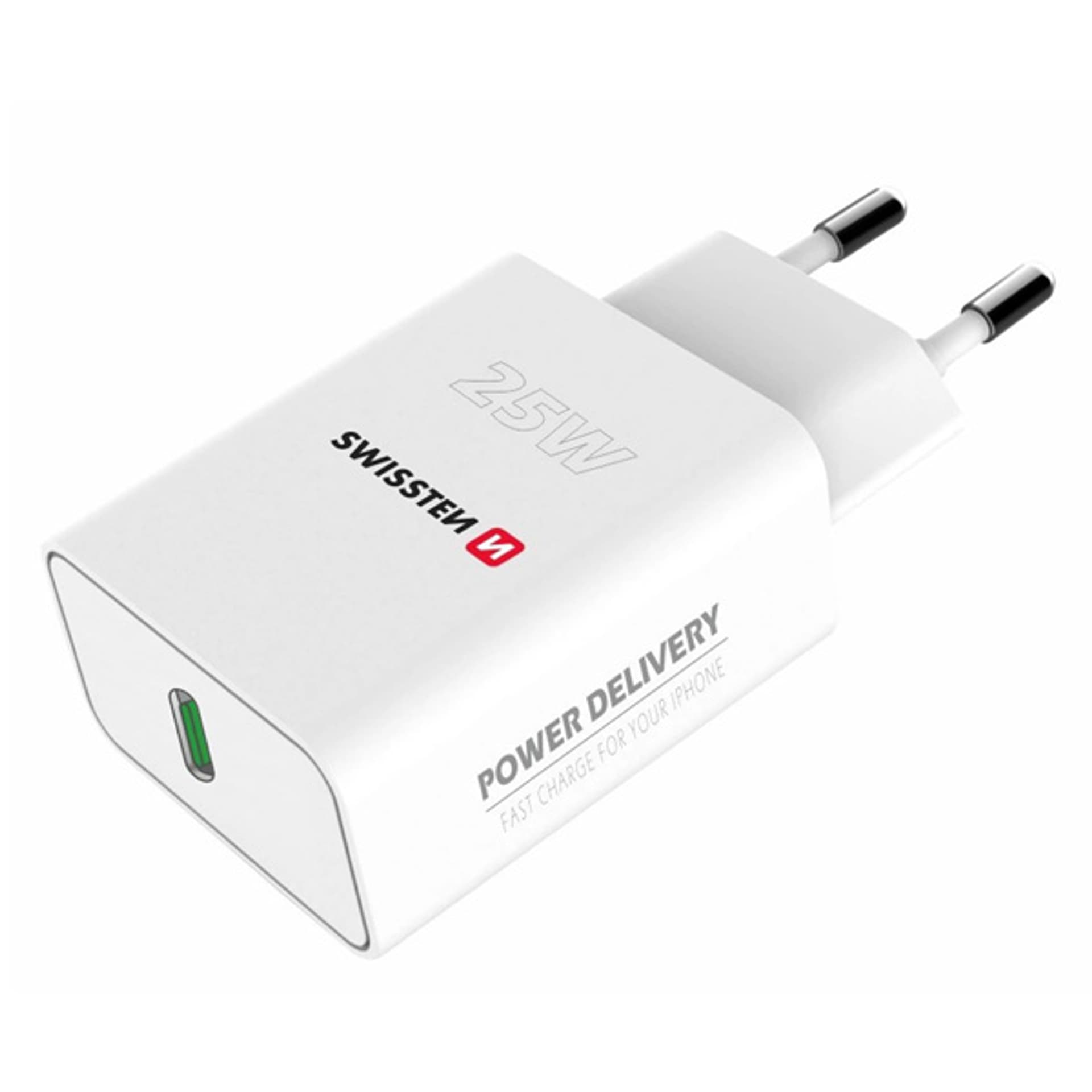 

SWISSTEN Zasilacz / sieciowy adapter 25W, 1 port, USB-C, PPS