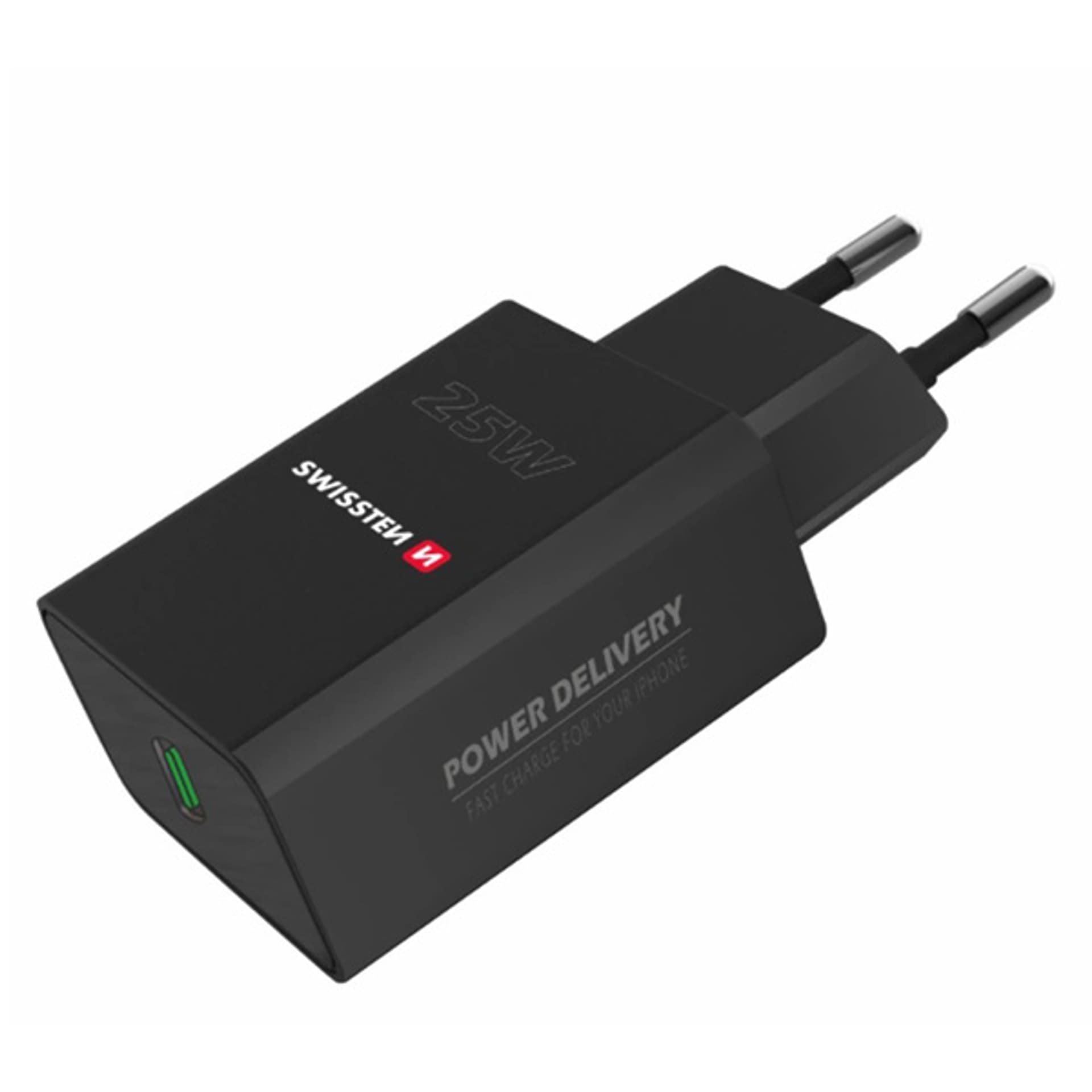 

SWISSTEN Zasilacz / sieciowy adapter 25W, 1 port, USB-C, PPS