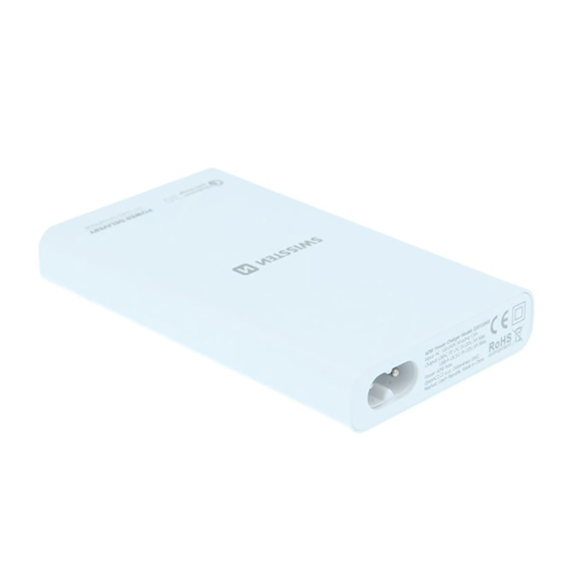 

SWISSTEN Zasilacz / sieciowy adapter 60W, 3 porty, USB-C, USB-A, Notebook/Macbook