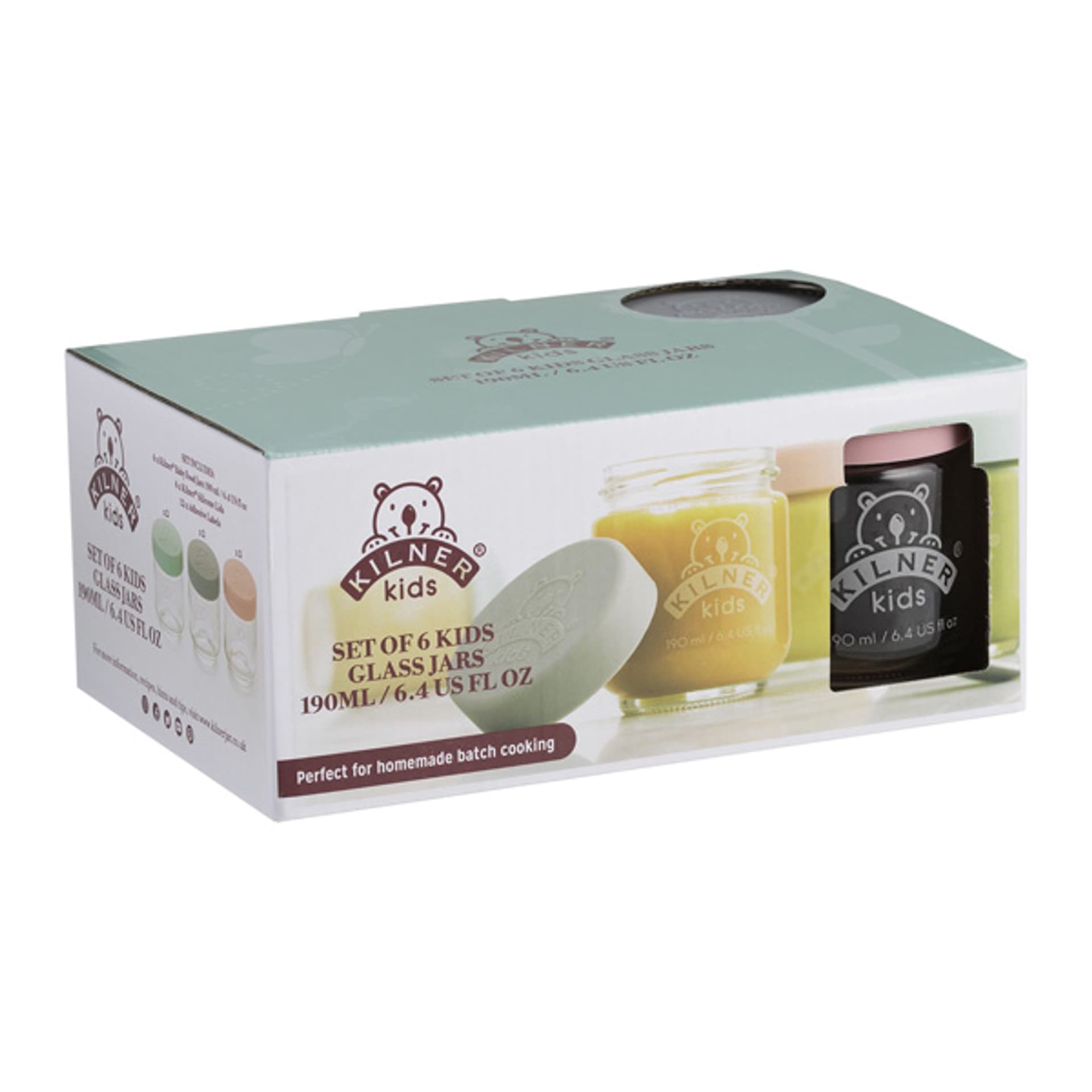 

Mini słoiki (słoiczki) zestaw 6 szt, przeźroczysta, .19l, Kilner, Słoiczki) zestaw 6 szt/przeźroczysta/kilne