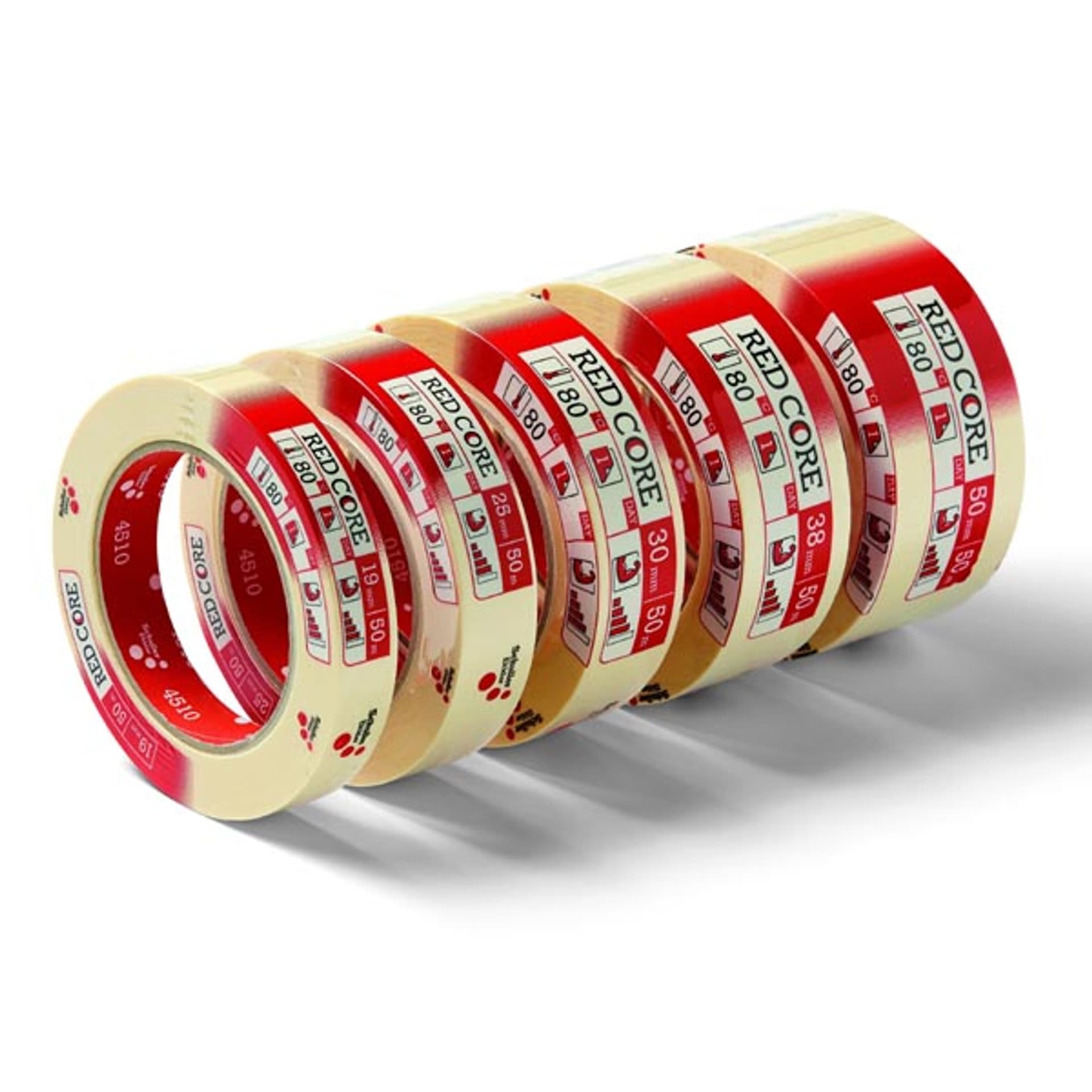 

Taśma Pakowa, RED CORE, Schuller Eh,klar, żółta, 30mm, 50m
