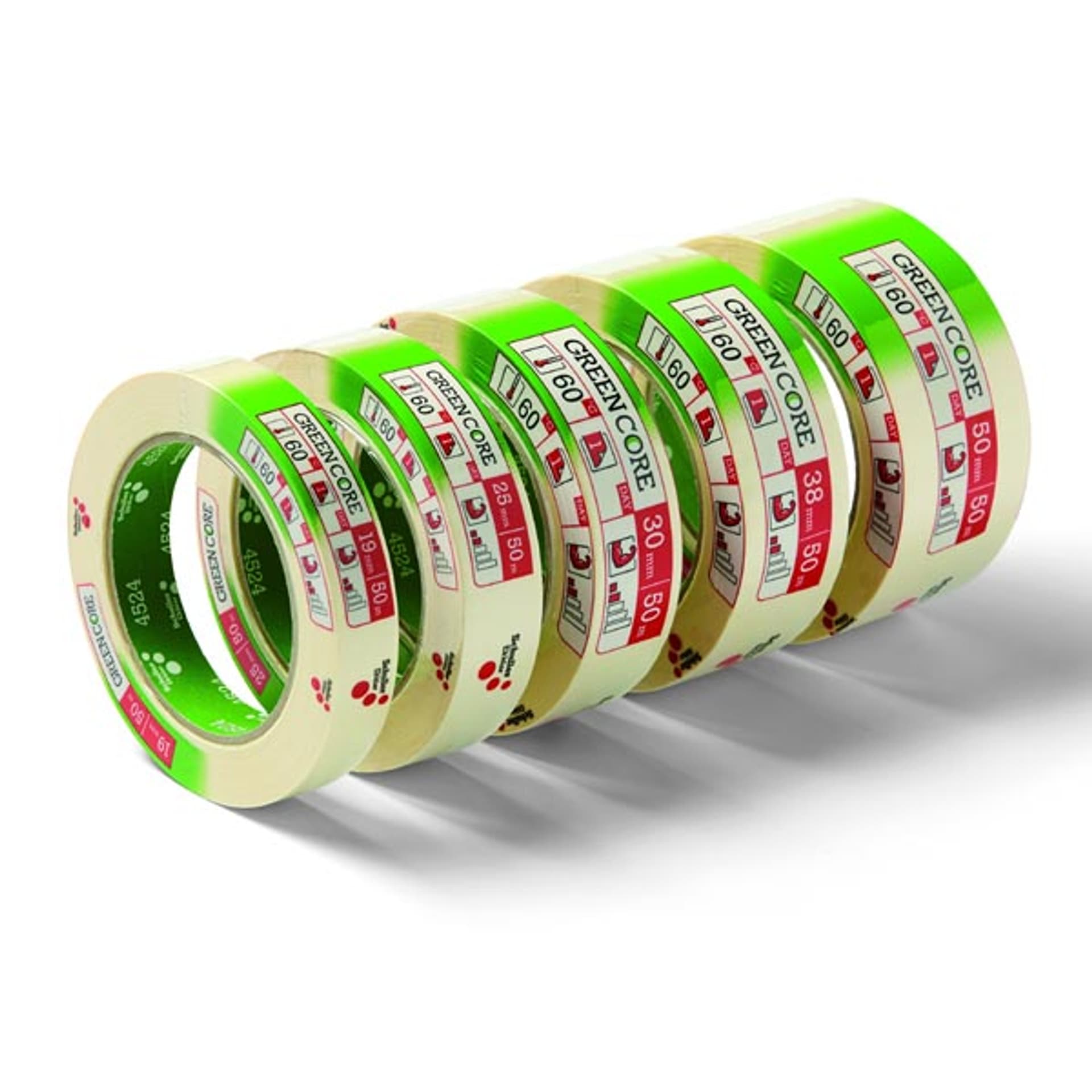 

Taśma Pakowa, GREEN CORE, maskująca, Schuller Eh,klar, żółta, 50mm, 50m