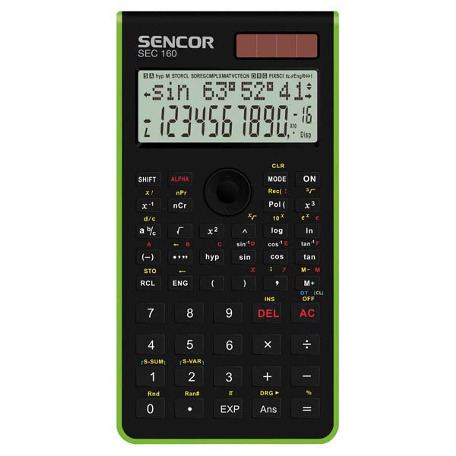 

Sencor Kalkulator SEC 160 GN, zielona, szkolny, 12 cyfr