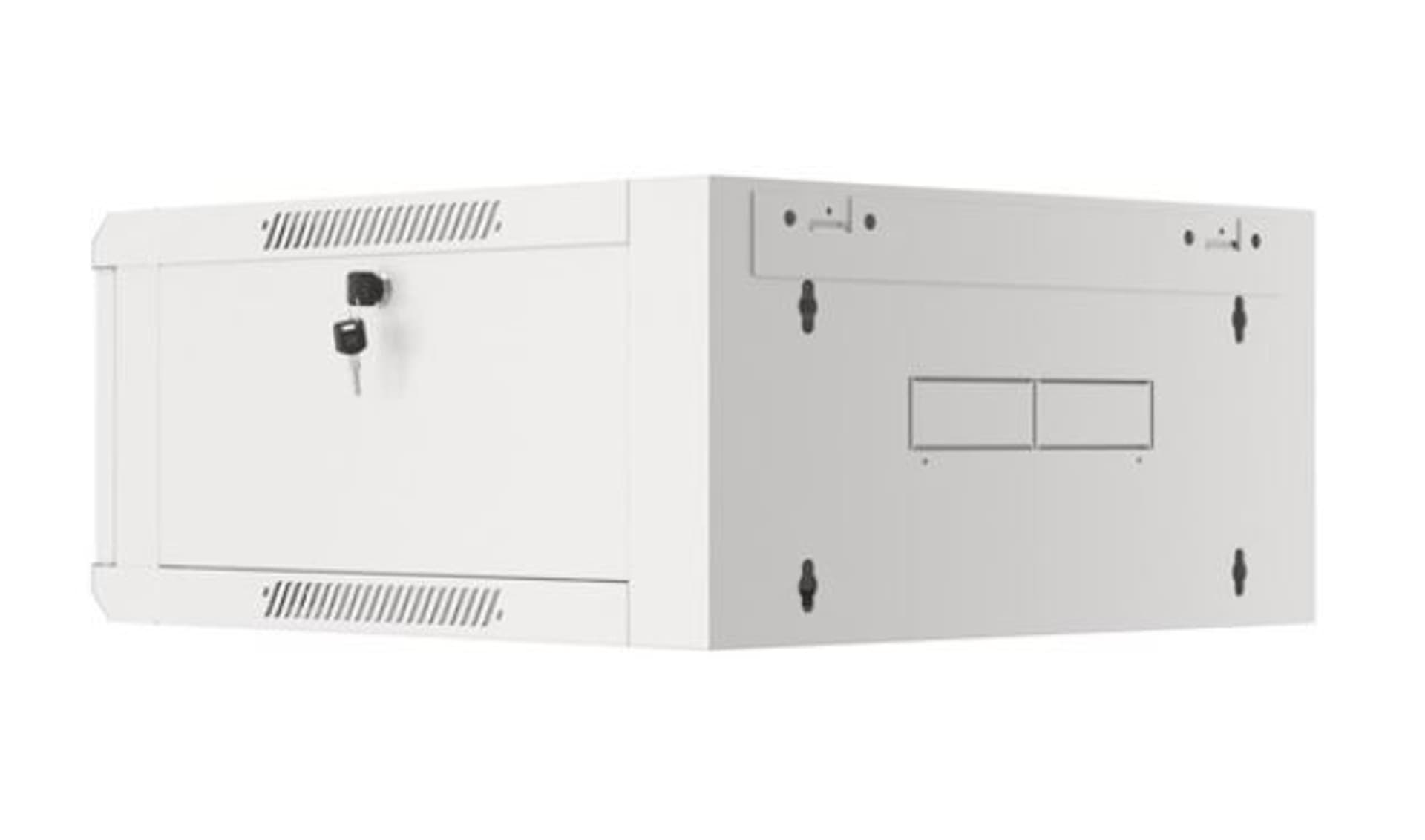 

Szafa instalacyjna RACK wisząca 19 cali 4U 570x600 szara WFFA-5604-10S