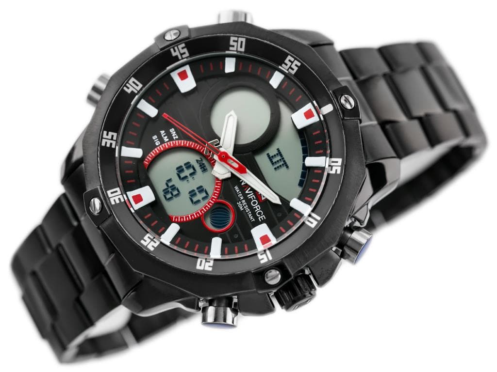 

ZEGAREK MĘSKI NAVIFORCE CIRRUS (zn010d)- black, Zn010d)- blac