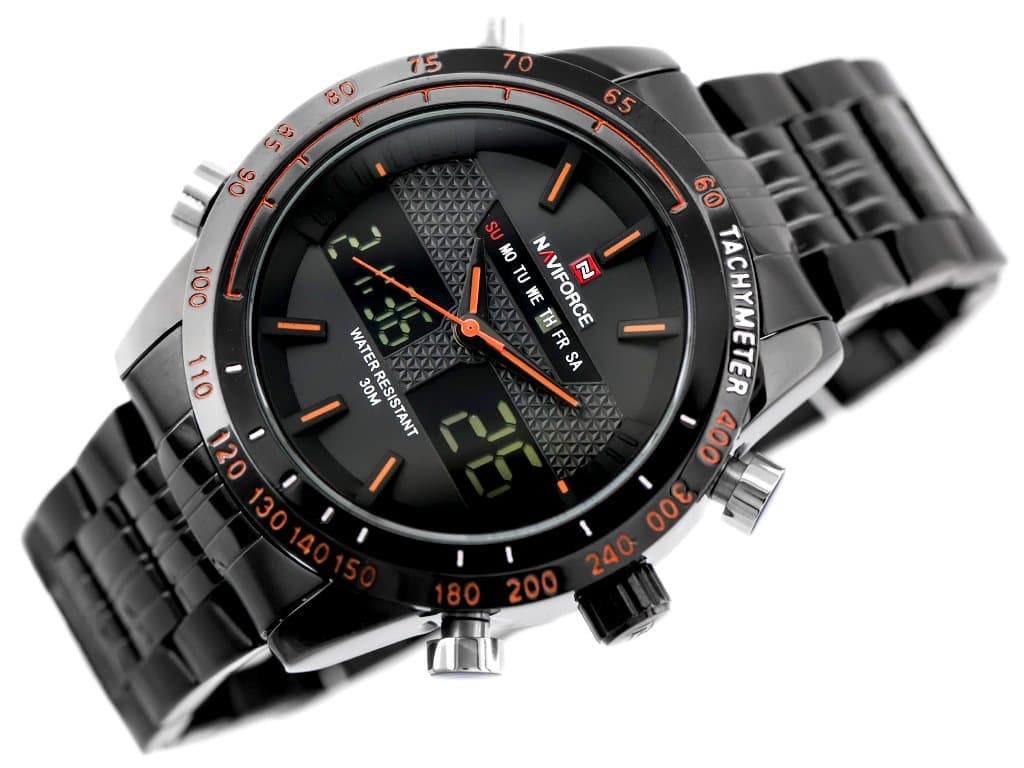 

ZEGAREK MĘSKI NAVIFORCE - CONVAIR - DUAL TIME (zn014e) + BOX, Zn014e) + bo