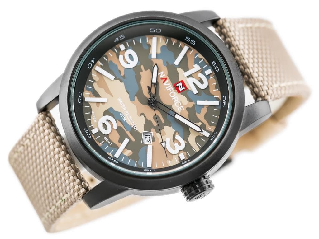 

ZEGAREK MĘSKI NAVIFORCE - COMMANDO (zn034a) - beige, Zn034a) - beig