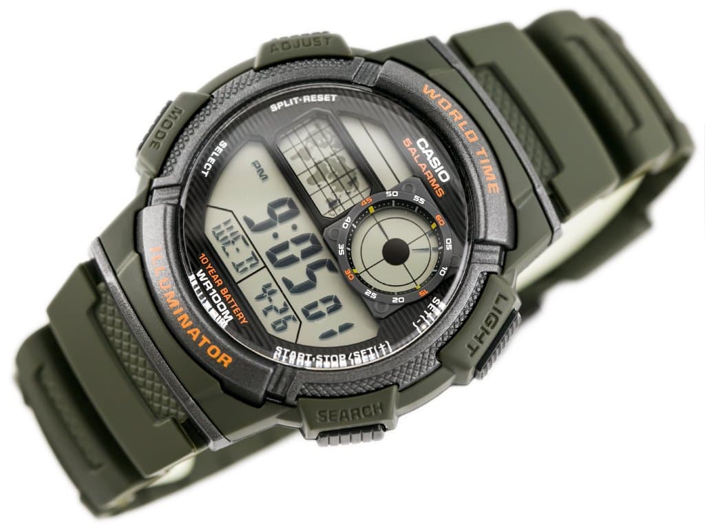 

ZEGAREK MĘSKI CASIO AE-1000W 3AV (zd073b) - WORLD TIME, Zd073b) - world tim