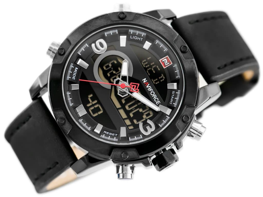 

ZEGAREK MĘSKI NAVIFORCE - NF9097 (zn043c) - black + BOX, Zn043c) - black + bo