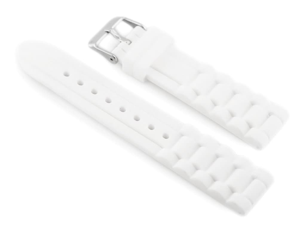

Pasek gumowy do zegarka 904W - karbowany - 22mm