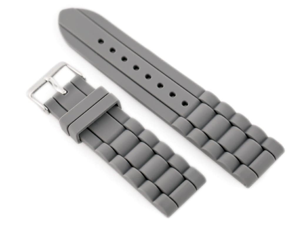 

Pasek gumowy do zegarka 904T - karbowany - 22mm