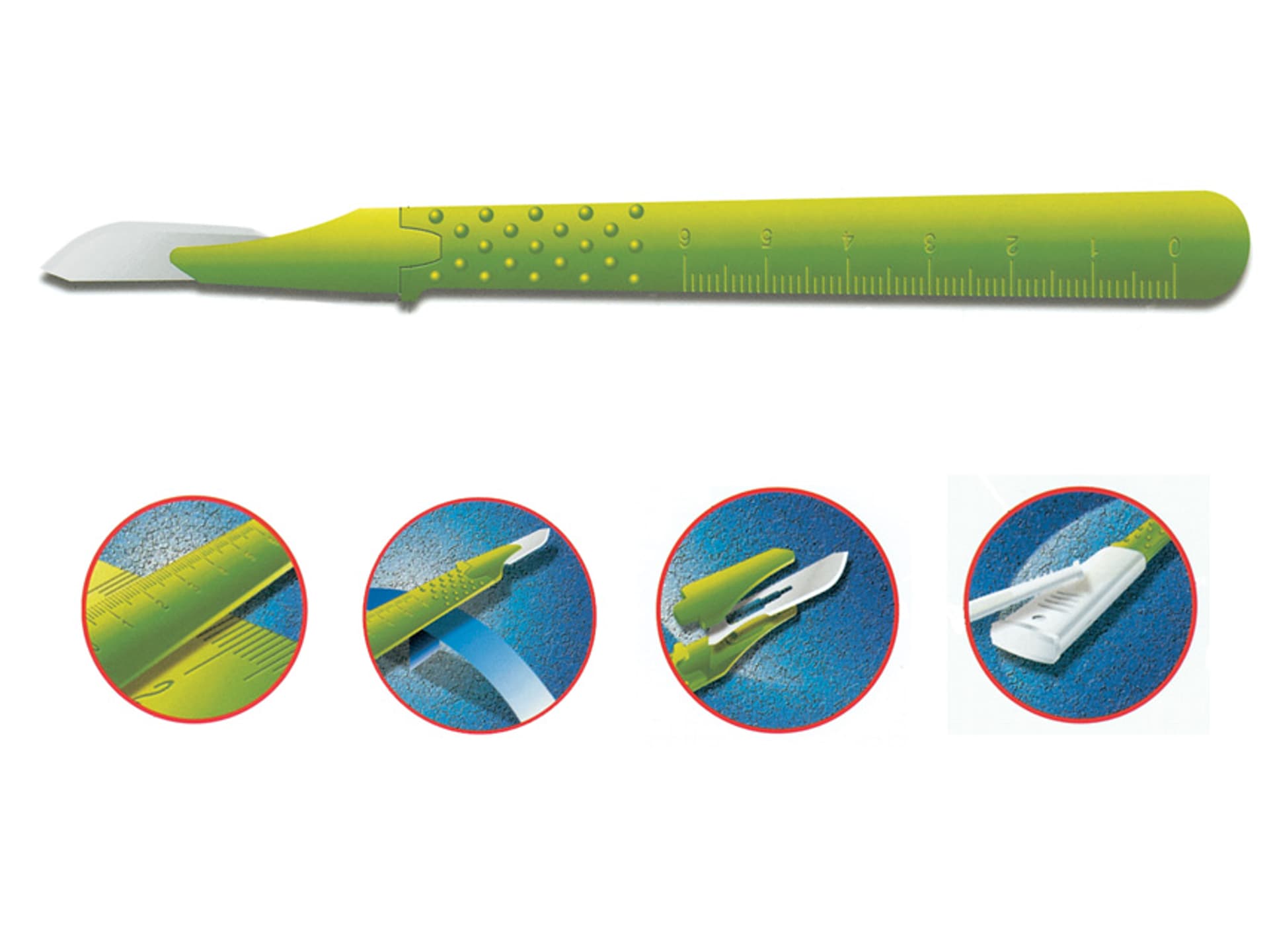 

GIMA DISPOSABLE SCALPELS N. 10 - sterile Skalpele jednorazowe rozmiar 10