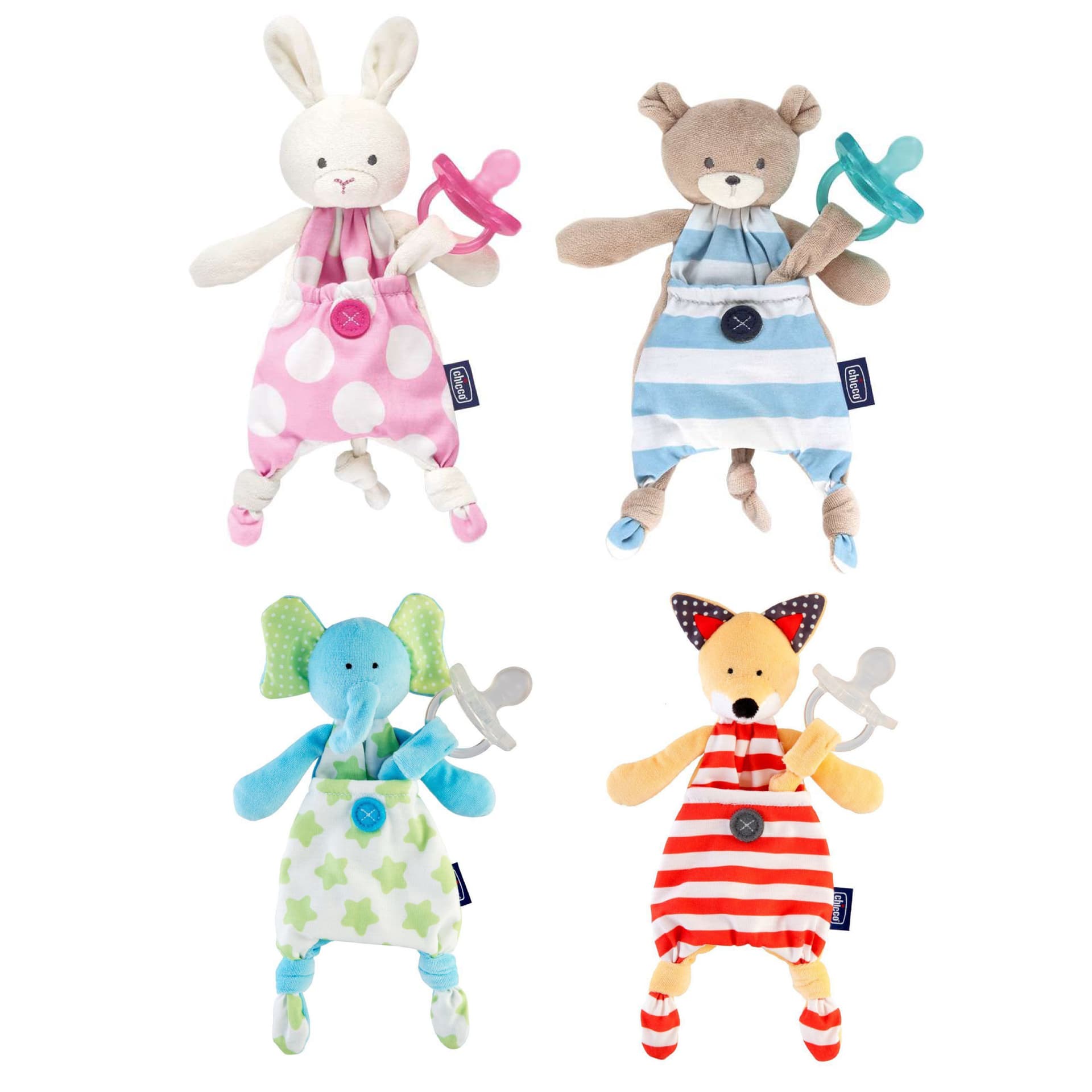 

Chicco Pocket Friend 0m+-niebieski sloń Maskotka do smoczka dla dzieci 0m+