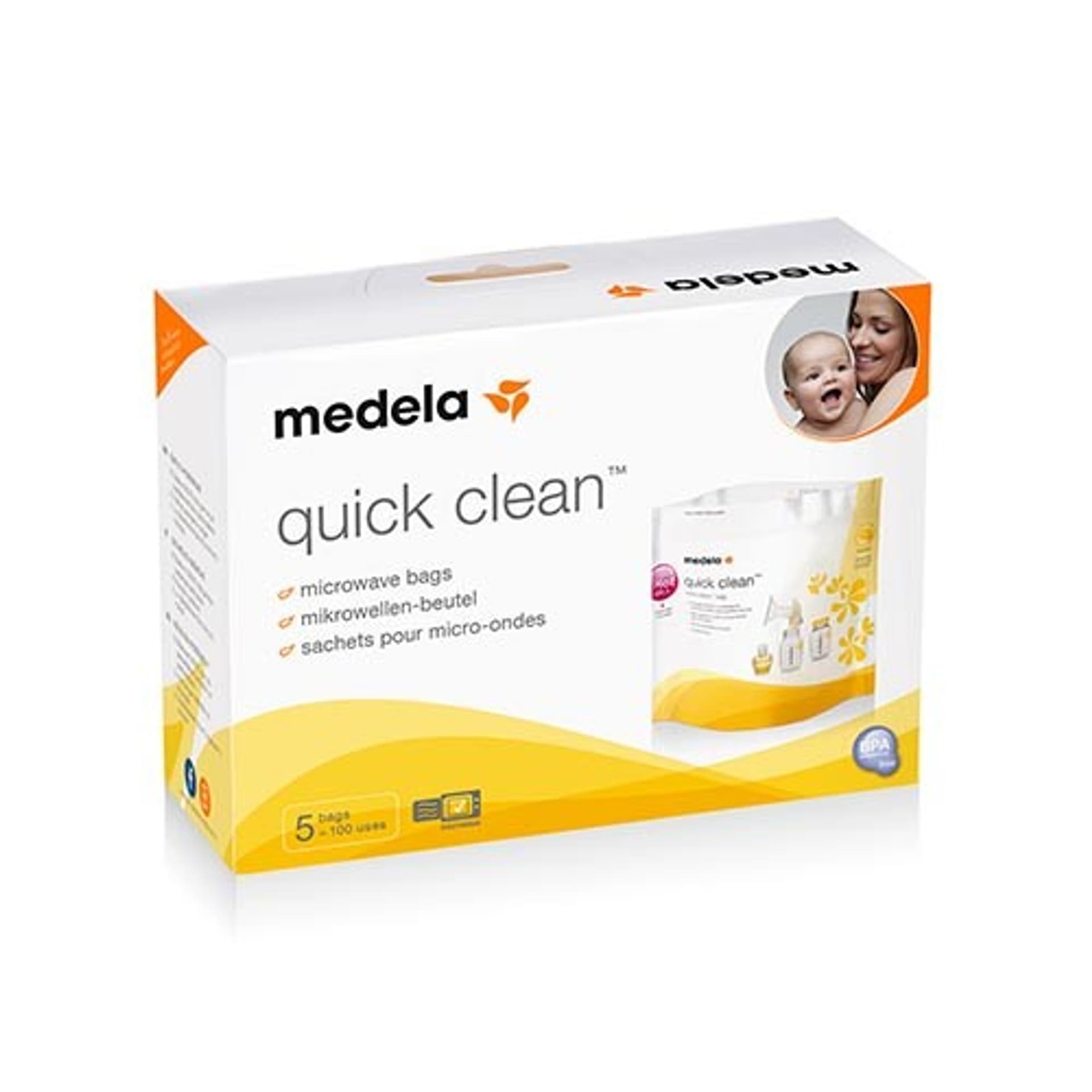 

Medela Torebki Quick Clean Torebki do dezynfekcji w kuchence mikrofalowej