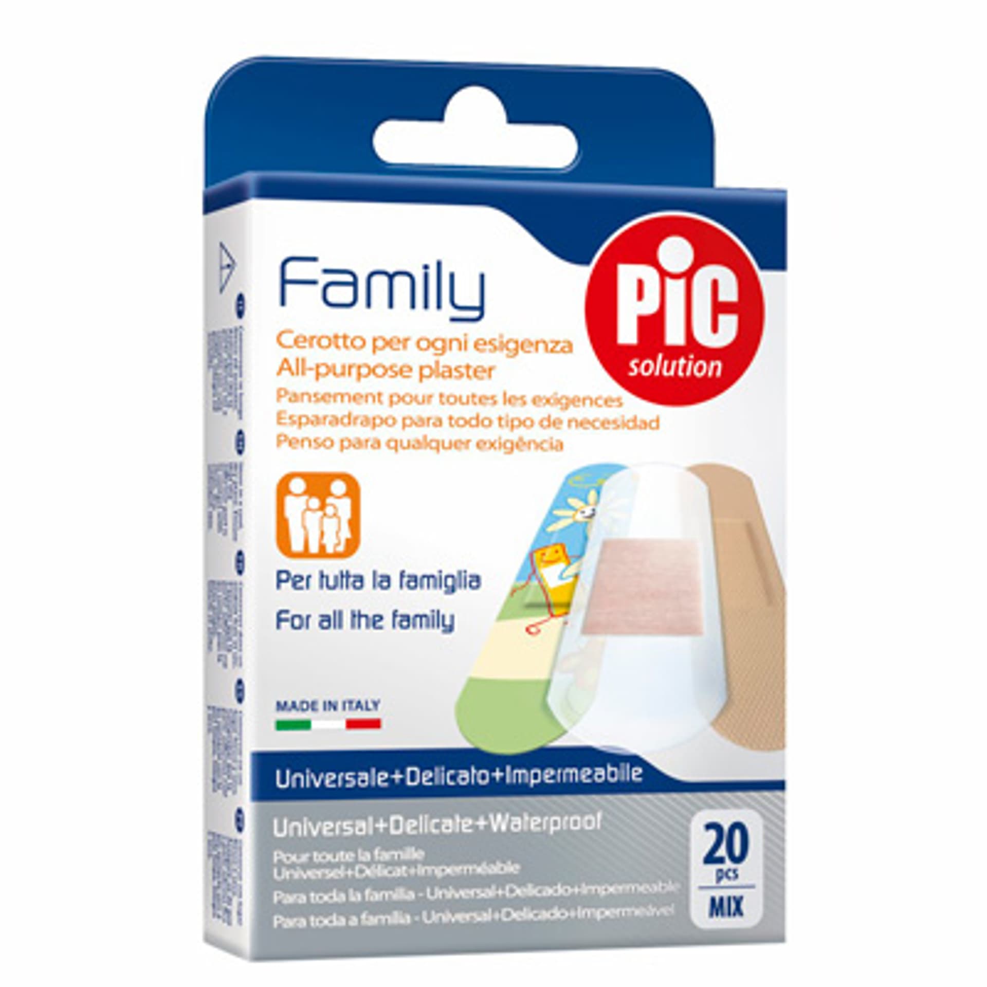 

PIC Family Zestaw plastrów antybakteryjnych