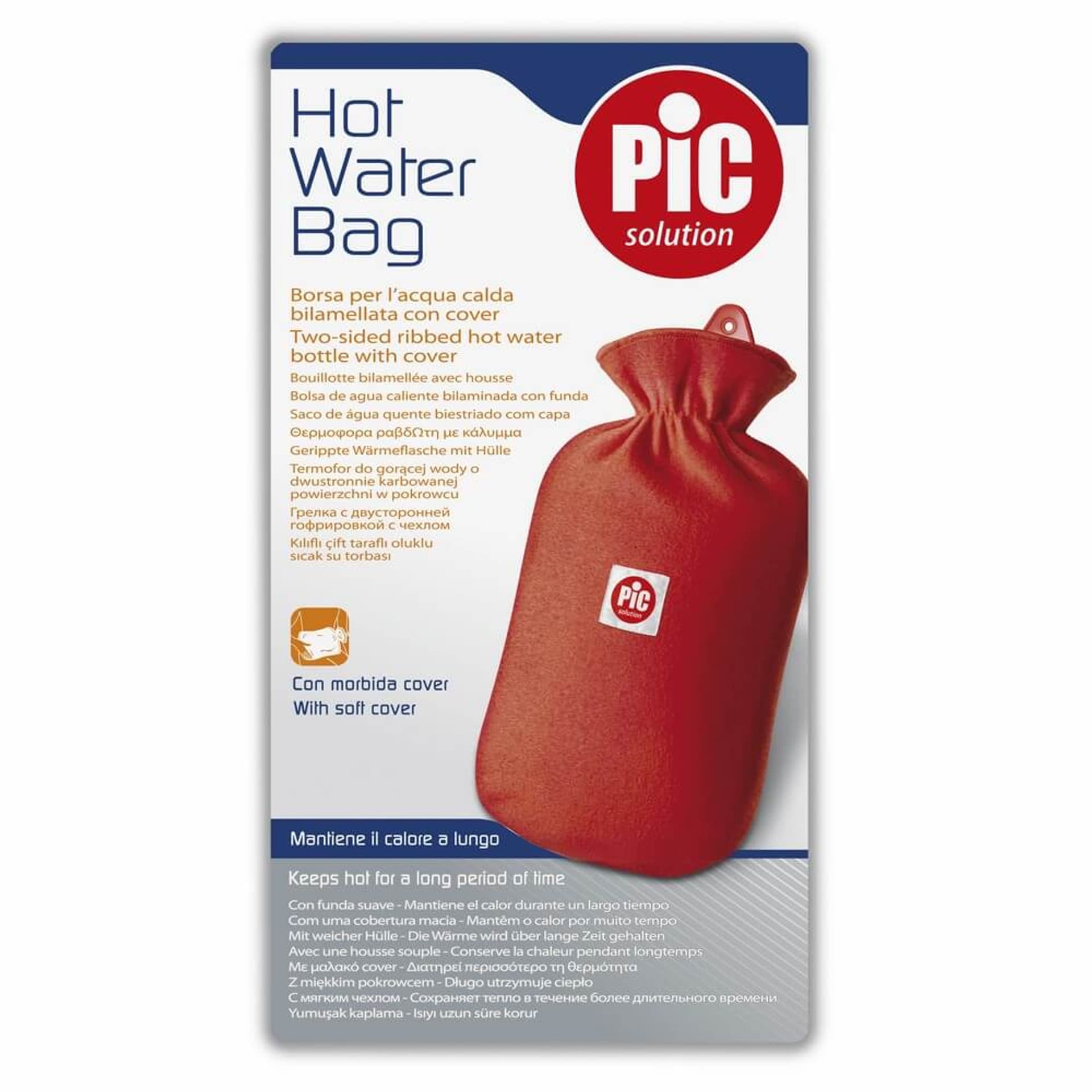 

PIC Hot Water Bag Termofor z pokrowcem Termofor z polarowym pokrowcem