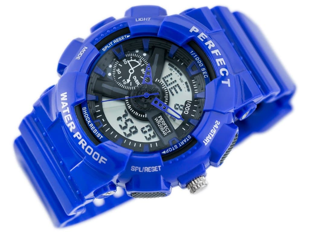 

ZEGAREK MĘSKI PERFECT SHOCK (zp219e) - blue, Zp219e) - blu