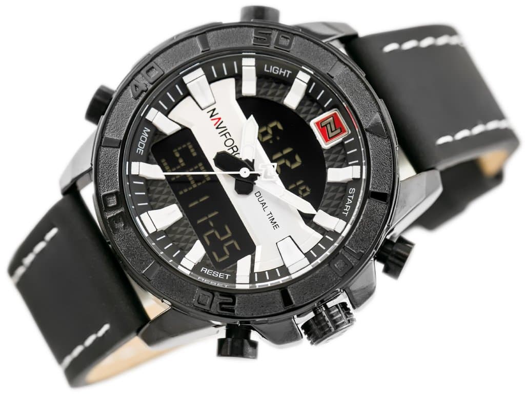 

ZEGAREK MĘSKI NAVIFORCE - NF9114 (zn046a) - black/silver, Zn046a) - black/silve