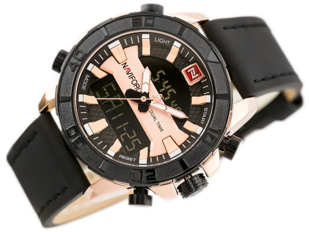 

ZEGAREK MĘSKI NAVIFORCE - NF9114 (zn046d) - black/rosegold, Zn046d) - black/rosegol