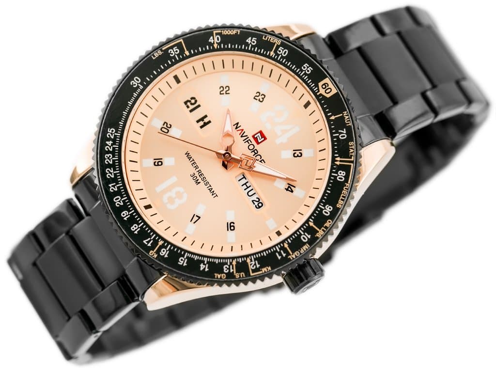 

ZEGAREK MĘSKI NAVIFORCE - NF9102 (zn060d) - rosegold / black, Zn060d) - rosegold / blac