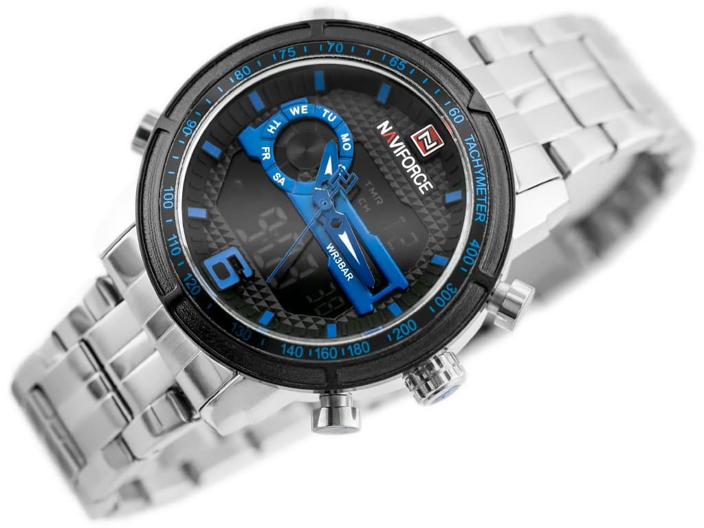 

ZEGAREK MĘSKI NAVIFORCE - NF9119 (zn066b) - silver/black/blue, Zn066b) - silver/black/blu