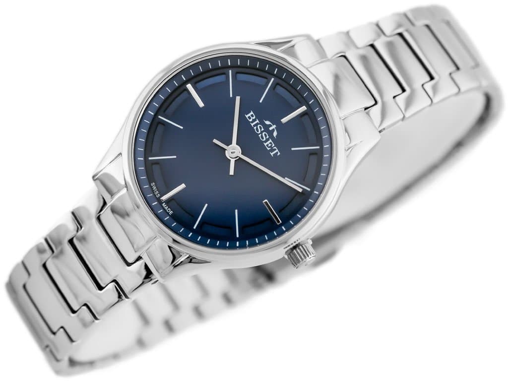 

ZEGAREK DAMSKI BISSET BSBE67 - silver/blue (zb557c)