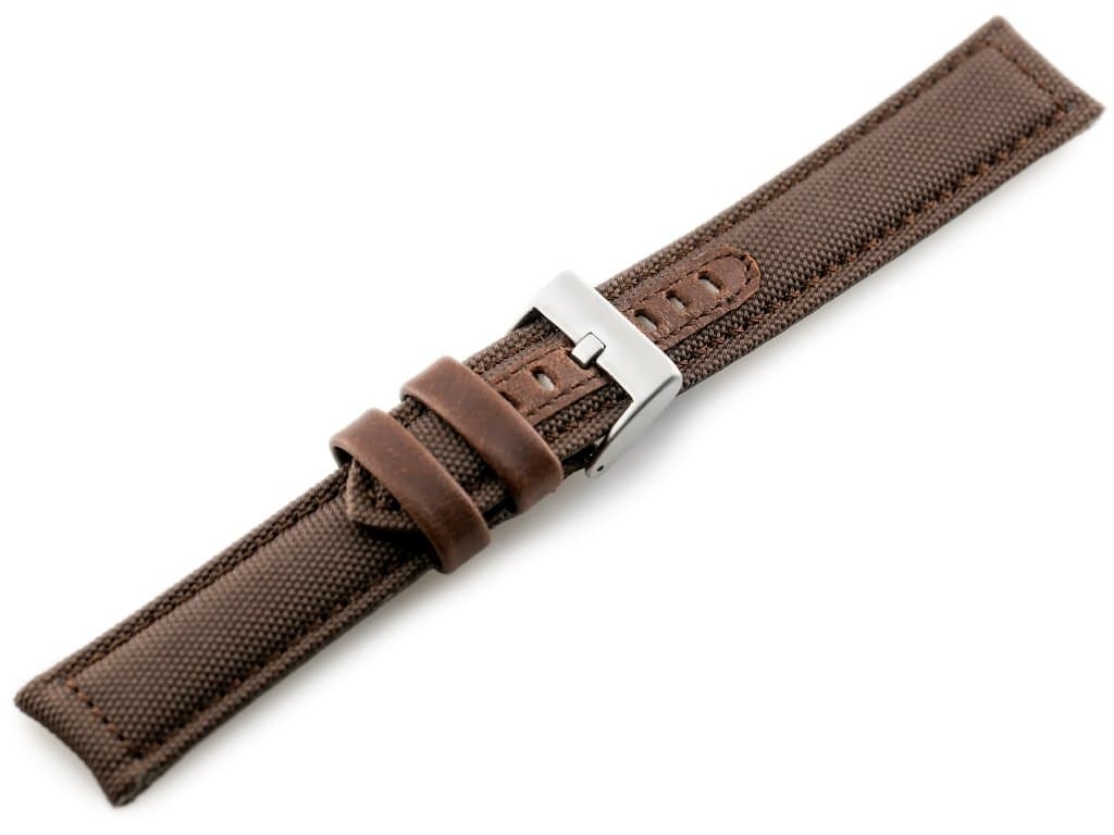 

Pasek skórzany do zegarka W34 - PREMIUM - brązowy - 22mm