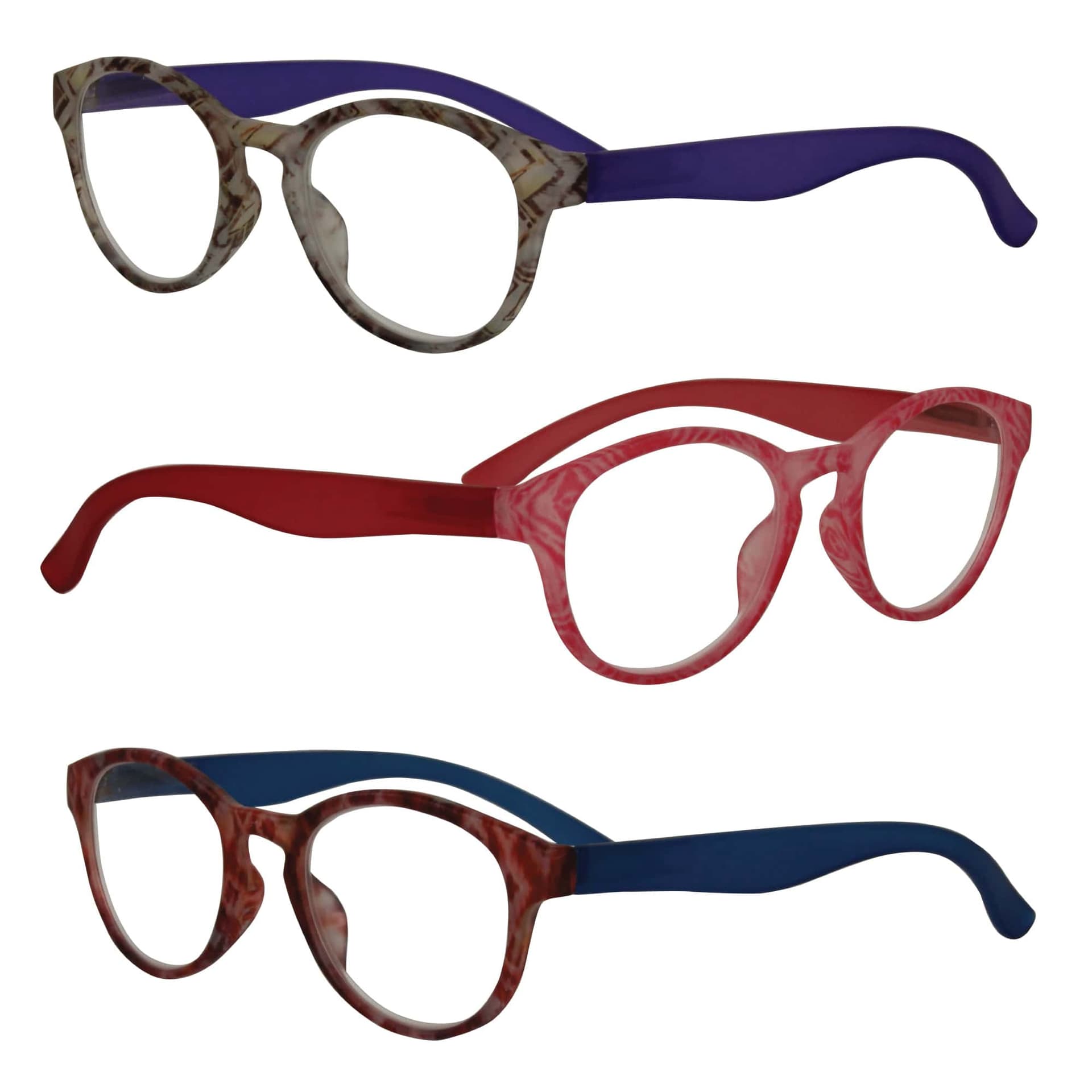 

Visioptica By Visiomed France Delhi-+ 3,5 Brązowo fioletowe Okulary korekcyjne do czytania