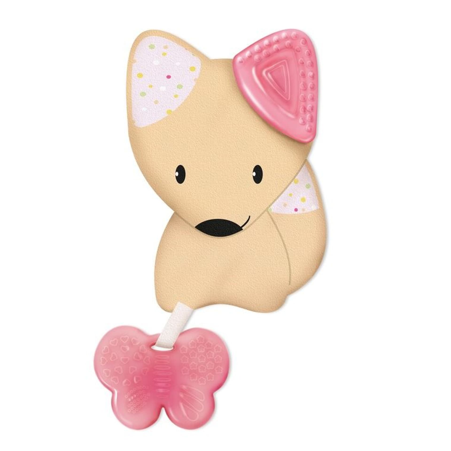 

Chicco gryzak z maskotką 4m+ -różowy Gryzak z maskotką 4m+