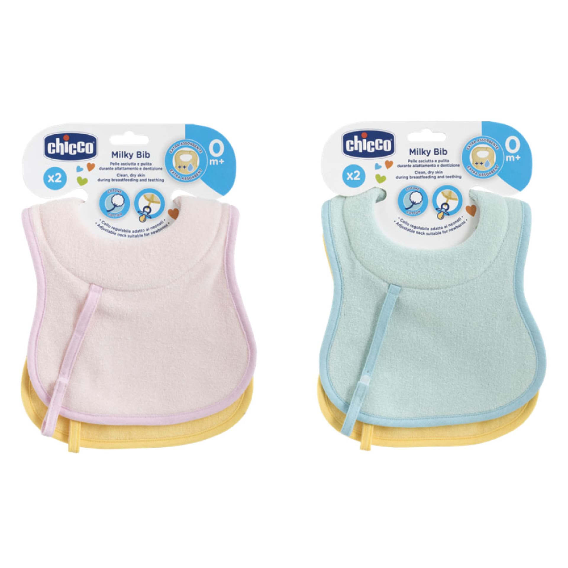 

Chicco Śliniaczki frott do karmienia-niebieski 0m+ (2 szt.)