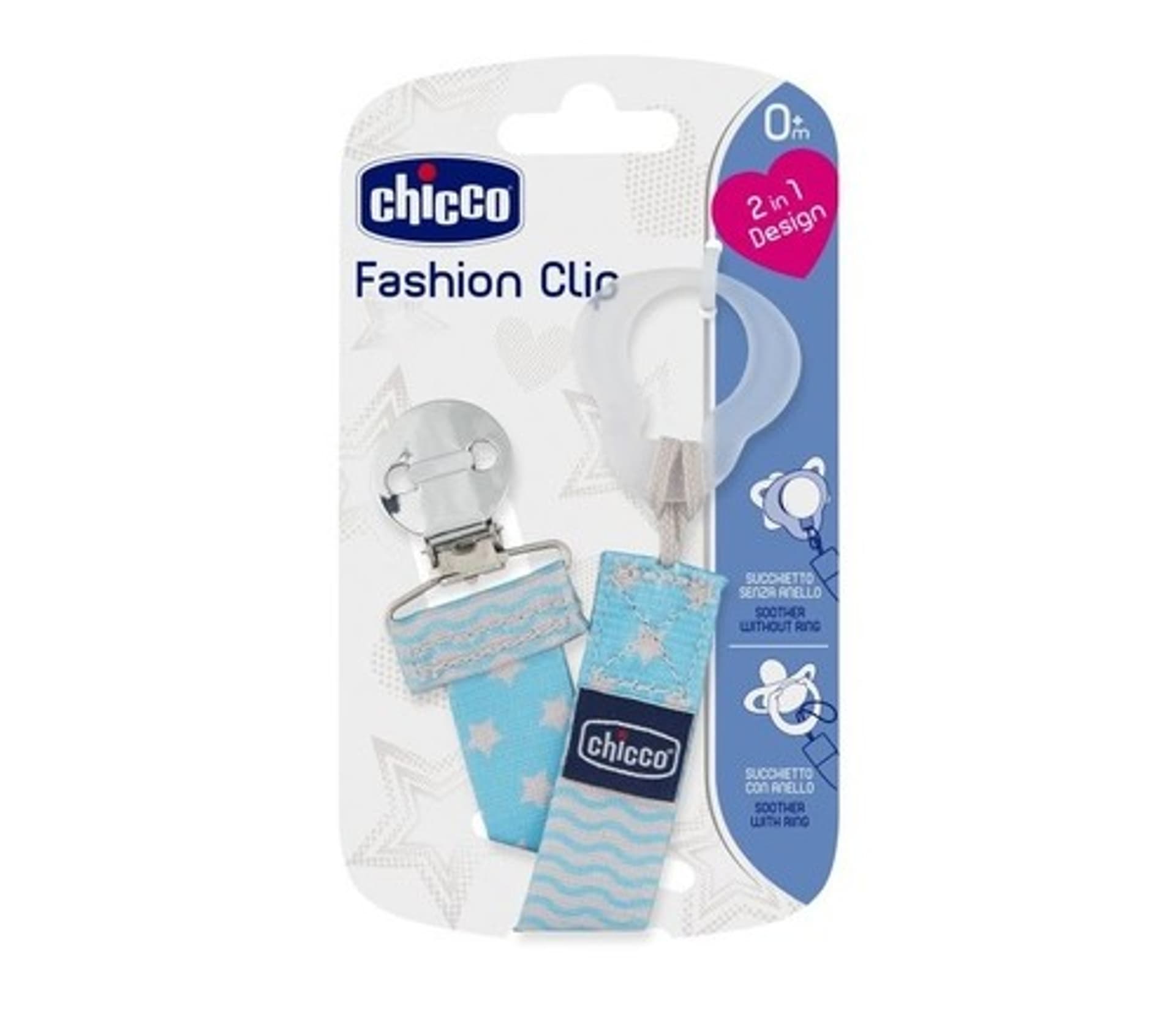 

Chicco Tasiemka do smoczków-niebieski Uniwersalna 0 m +