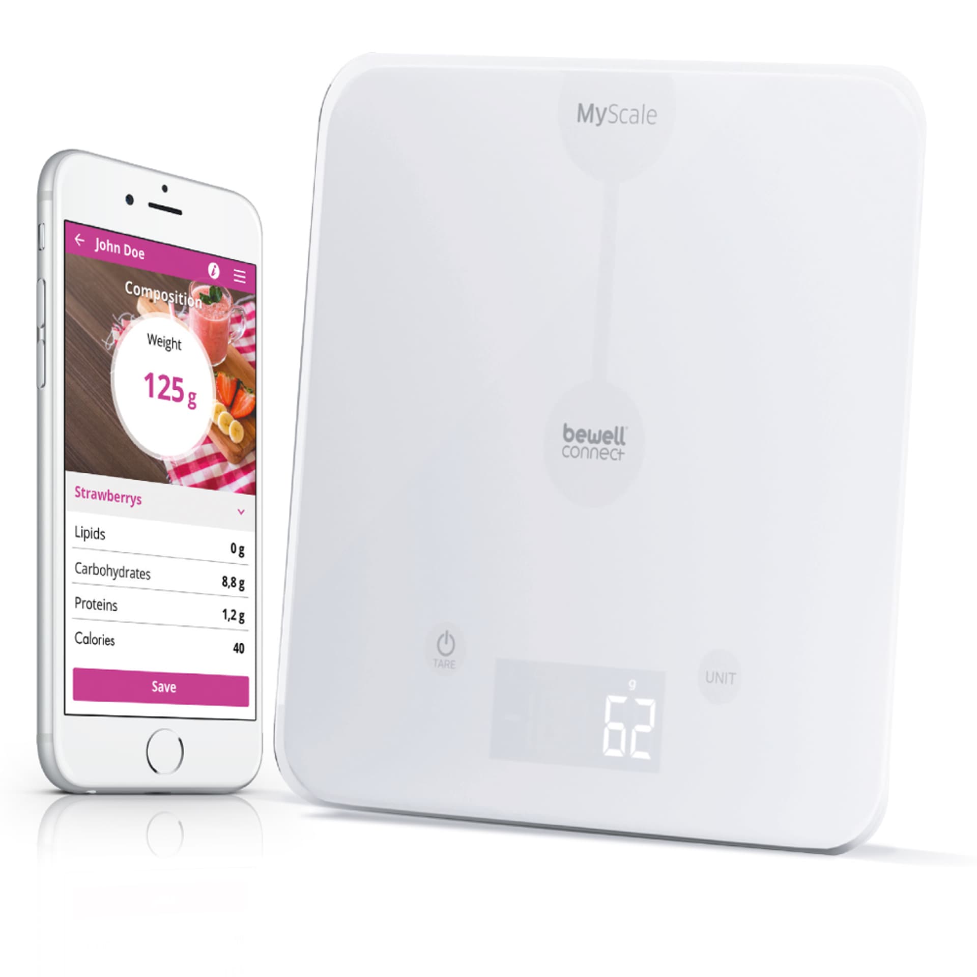 

BewellConnect My Nutri Scale BW-SCF5 Inteligentna waga dietetyczna kuchenna