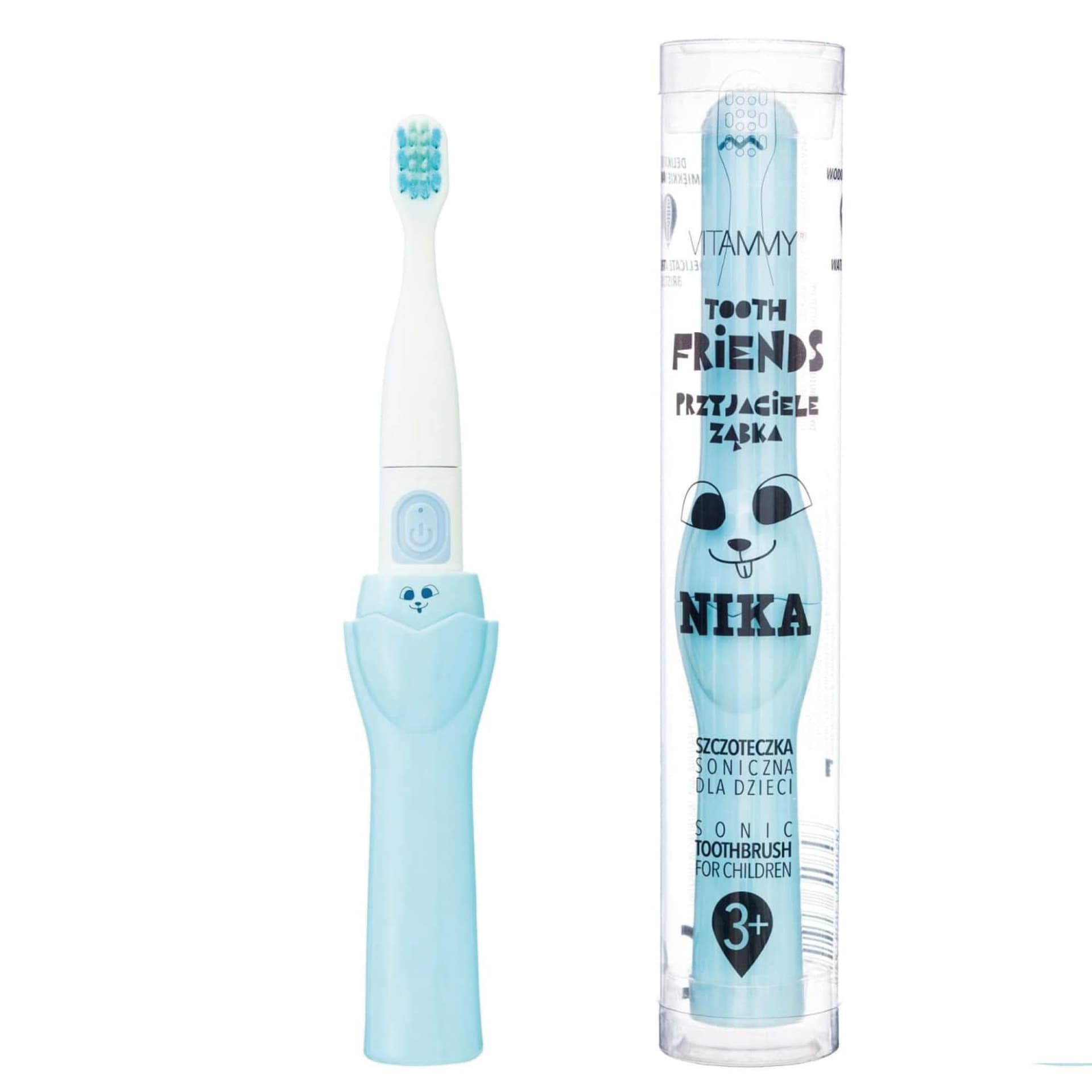 

VITAMMY Tooth Friends Light Blue NIKA Szczoteczka soniczna dla dzieci 3+