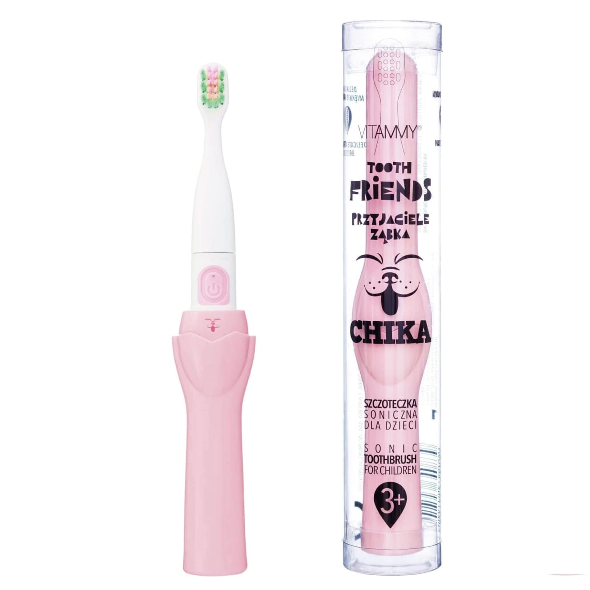 

VITAMMY Tooth Friends Pink CHIKA Szczoteczka soniczna dla dzieci 3+