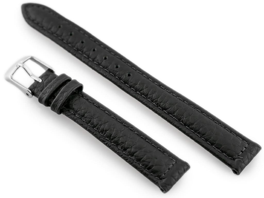 

Pasek skórzany do zegarka W71 - czarny - 14mm