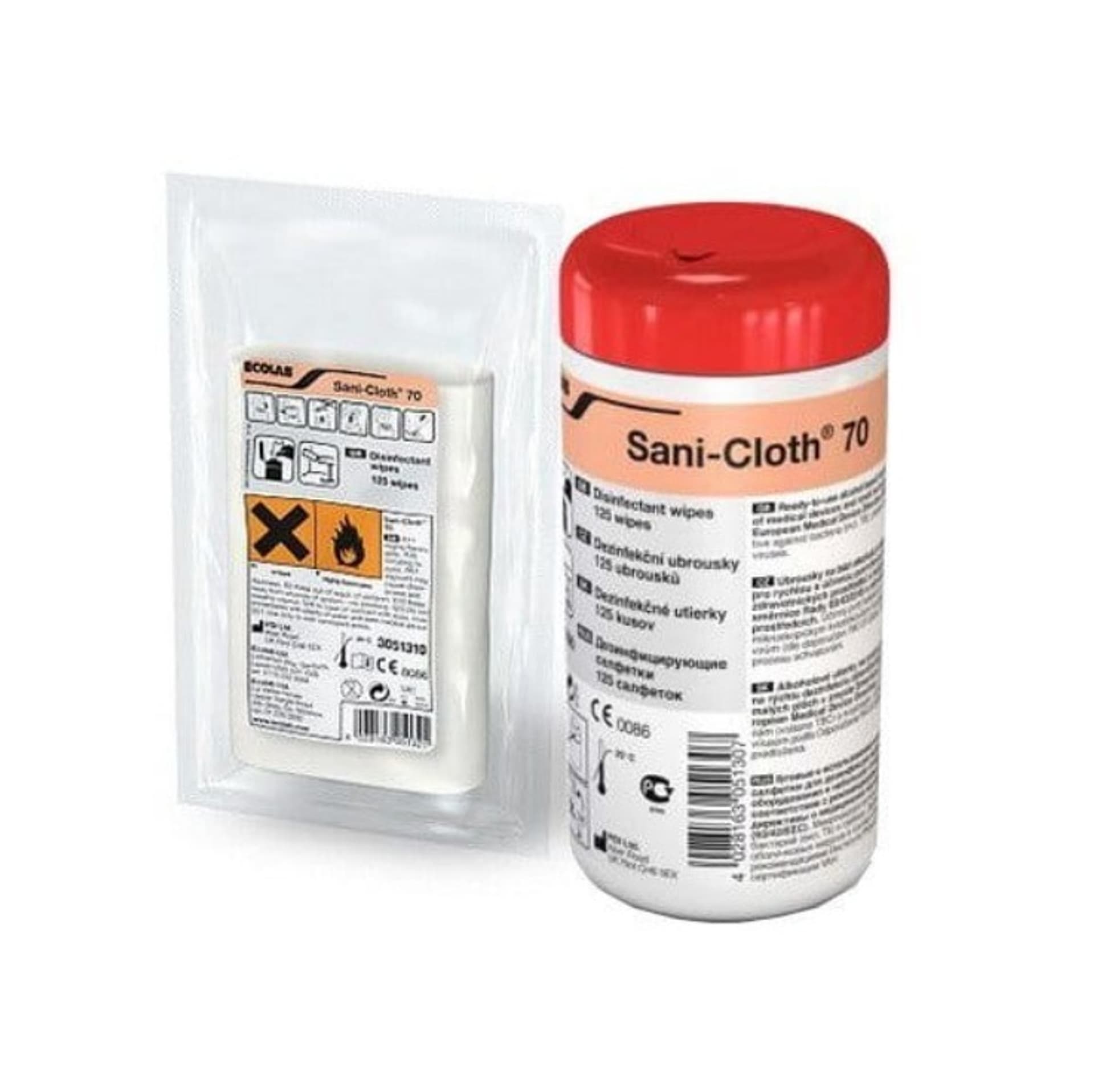

Sani-Cloth 70 Ecolab tuba 125 szt. Chusteczki alkoholowe Sani-Cloth 70 tuba 125 szt.