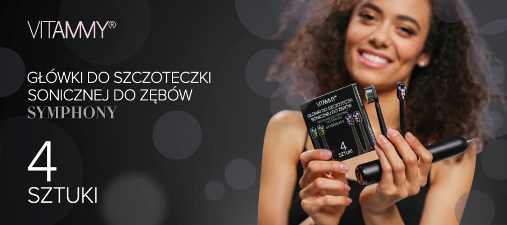 

VITAMMY Symphony 4 szt. / black Końcówki do szczoteczki VITAMMY Symphony 4 szt. / black