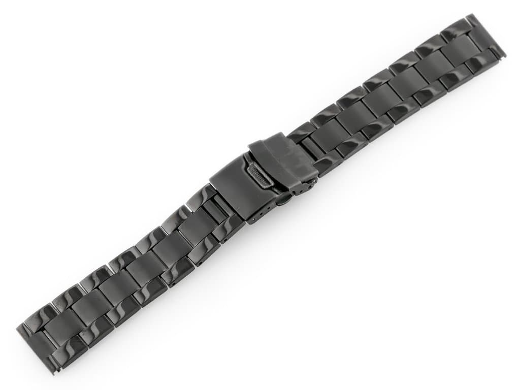 

Bransoleta Pacific M1 - Solid Steel - czarna 18mm