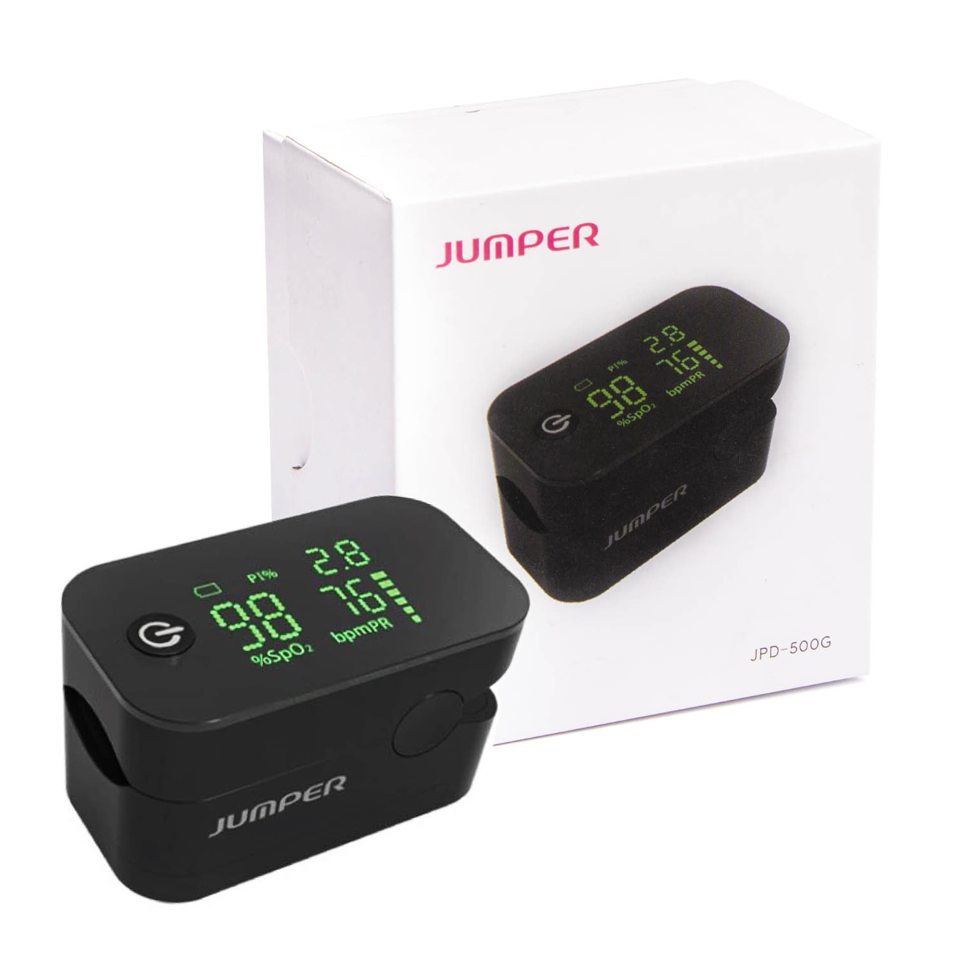 

JUMPER JPD-500G CZARNY Pulsoksymetr napalcowy