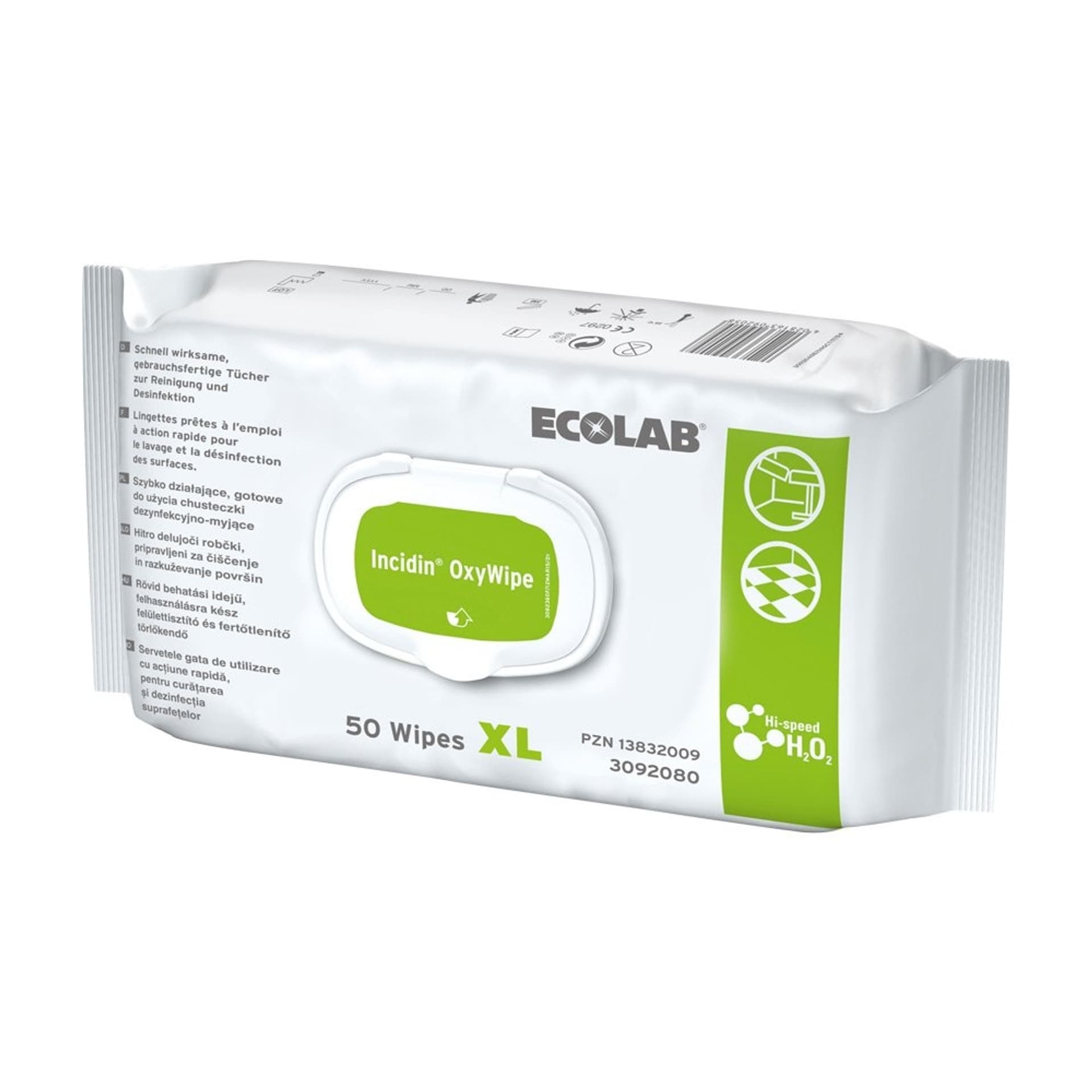 

Ecolab Incidin OxyWipe 100 chusteczek Szybka Dezynfekcja małych powierzchni